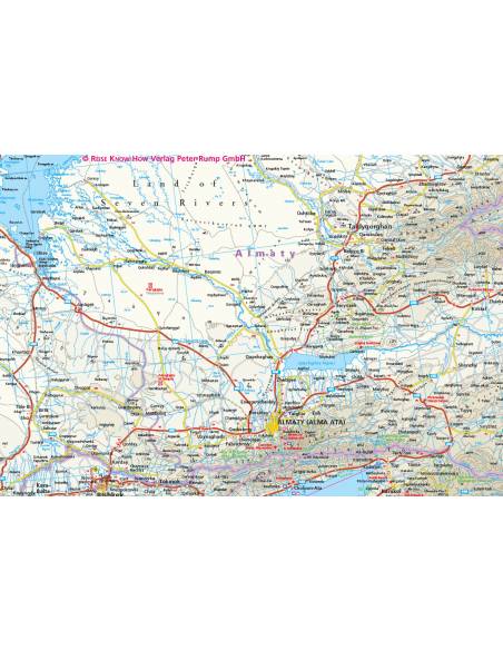 RKH Kazakhstan - Kasachstan - Kazahsztán térkép