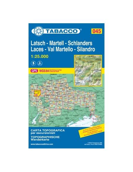 TO 045 Latsch - Laces - Martell - Val Martello - Schlanders - Silandro térkép