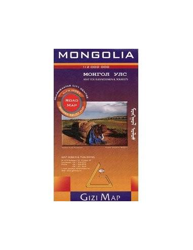 Mongólia autós térkép