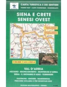 Siena e crete - Senesi Ovest - Siena Provincia térkép