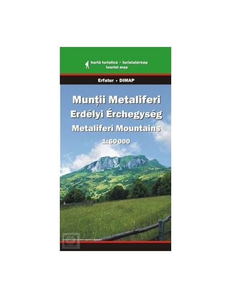 Erdélyi Érchegység - Munții Metaliferi térkép