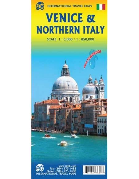 Venice & Northern Italy - Velence és Észak-Olaszország térkép - ITM