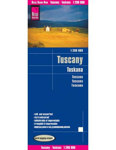 RKH Toskana - Tuscany - Toszkána térkép - 2018