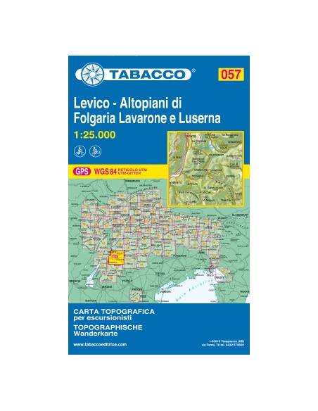 TO 057 Levico - Altopiani di Folgaria Lavarone e Luserna térkép