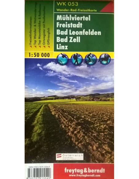 WK 053 Mühlviertel - Freistadt - Bad Leonfelden - Bad Zell - Linz túratérkép