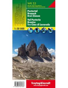 WKS 3 Pustertal - Bruneck - Drei Zinnen térkép