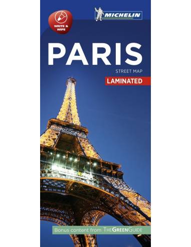 MN 9202 Paris - Párizs centrum laminált térkép...