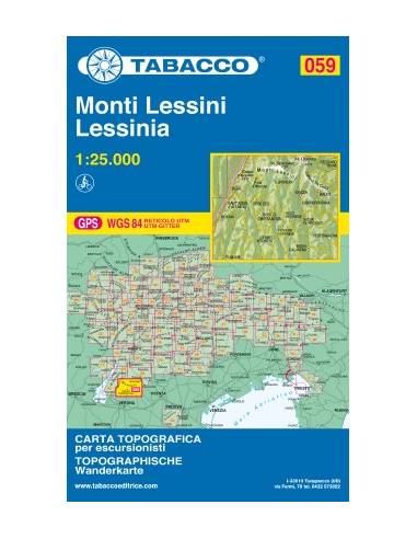 TO 059 Monti Lessini - Lessinia térkép