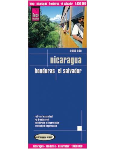 RKH Nicaragua - Honduras - El Salvador térkép