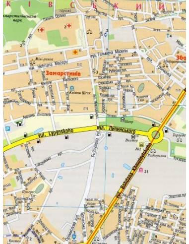 Lviv plan meszta - Lvov térkép