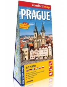 Prague comfort! map - Prága laminált térkép