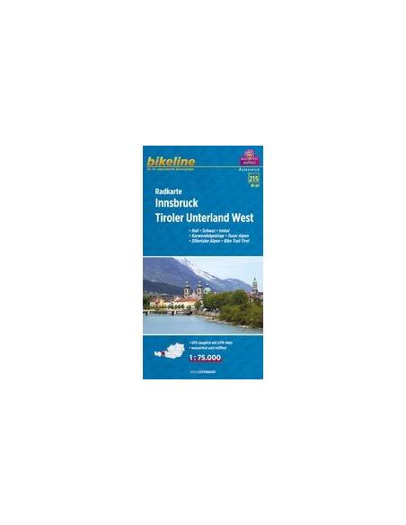 Innsbruck - Tiroler Unterland West - Nyugat-Tirol kerékpáros térkép