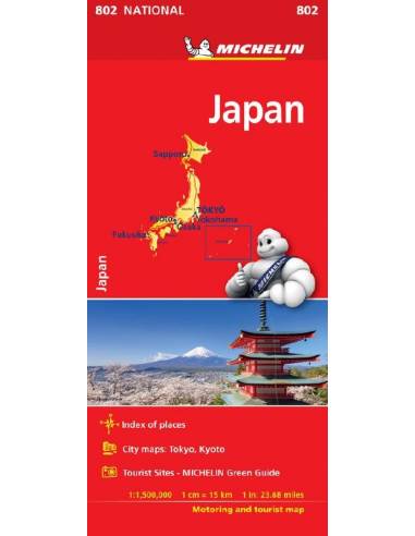MN 802 Japán térkép