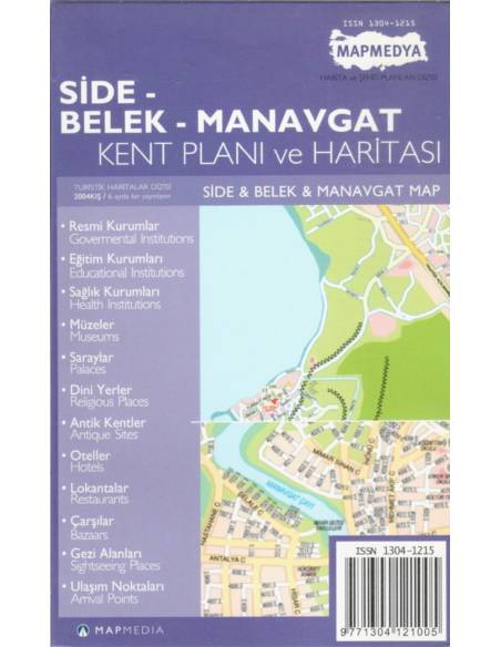 Török Riviera: Side / Belek / Manavgat térkép