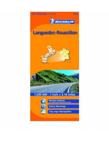 MN 526 Languedoc - Roussillon térkép