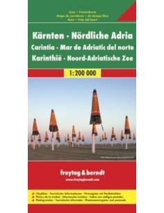 Kärnten - Nördliche Adria - Karintia - Észak-Adria térkép