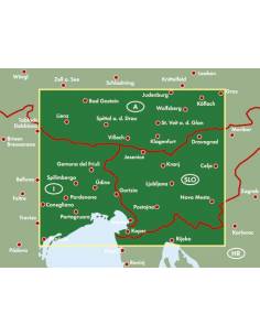 Kärnten - Nördliche Adria - Karintia - Észak-Adria térkép 2