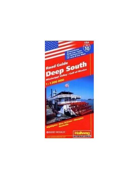 USA 10: Deep South - Mississippi völgy dél / Mexikói öböl térkép