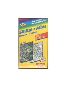 TS 12 Sihltal / Albis / Horgen / Thalwil kaland térkép...