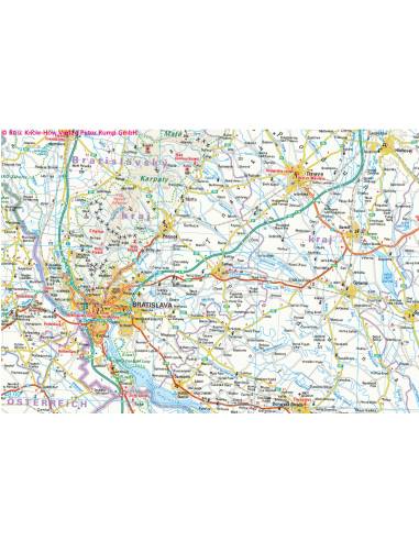 RKH Slowakei - Szlovákia térkép 2024