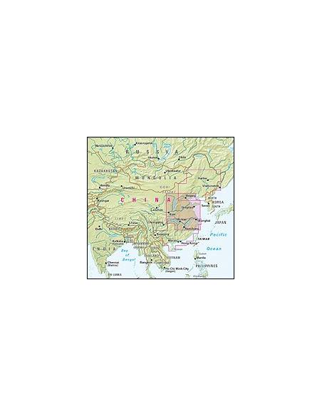 Kína Közép-Kelet  - China East-Central térkép