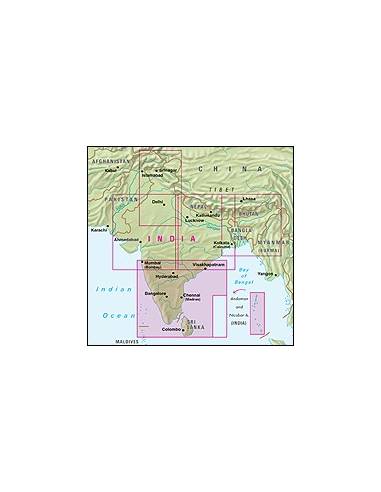 India South -  Dél-India térkép