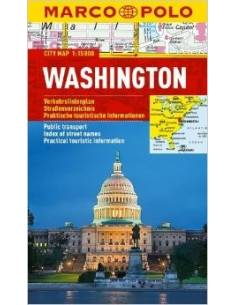 Washington D.C. city map laminált - Marco Polo