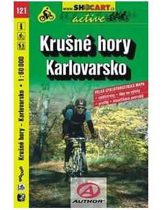 SC 121 Krusné Hory - Karlovarsko kerékpáros térkép