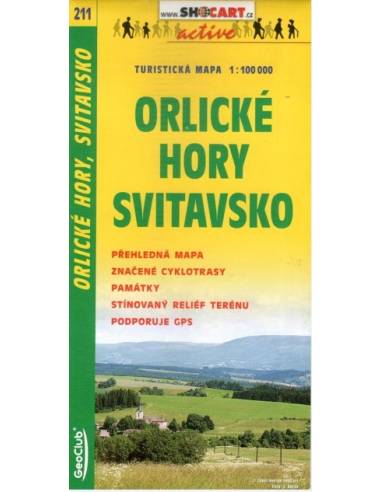 SC 211 Orlické Hory / Svitavsko térkép
