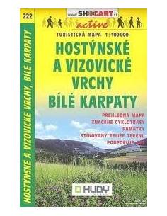 SC 222 Hostynské a Vizovické Vrchy / Bilé Karpaty térkép