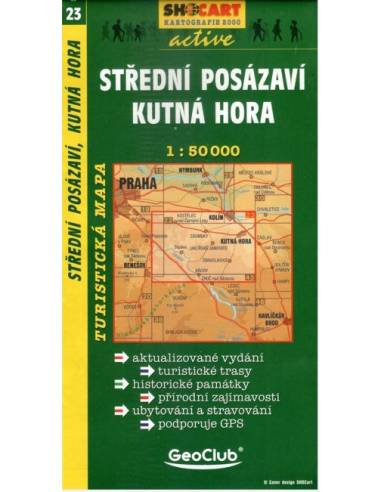 SC 23 Stredni Posázavi / Kutna Hora túratérkép