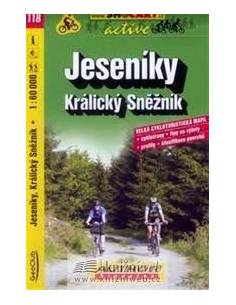 SC 118 Jeseníky / Králicky Snéznik kerékpáros térkép