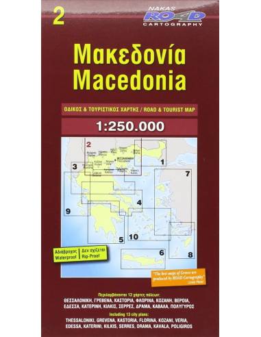 NR 2 Macedonia - Makedónia térkép