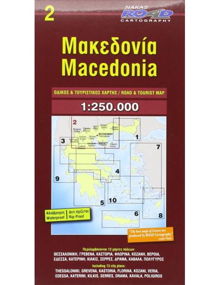 NR 2 Macedonia - Makedónia térkép