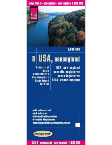 RKH USA 5 - New England - Neuengland térkép