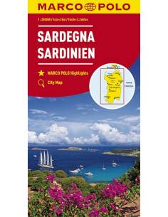 Sardinia - Szardínia térkép - Marco Polo