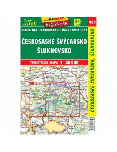 SC 401 Cseh-Svájc térkép - Ceskosaské Svycarsko...