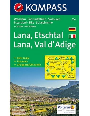 KK 054 Lana - Etschtal/Val d'Adige kerékpáros-...