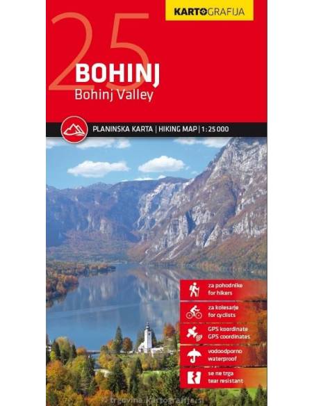 Bohinj, Bohinj Valley - Bohinj és a Bohinj völgye turistatérkép