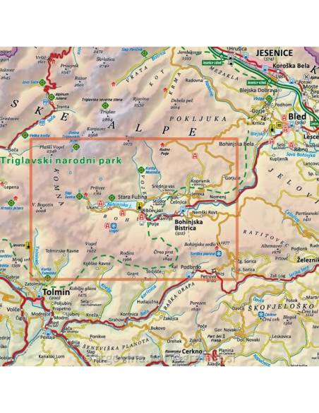 Bohinj, Bohinj Valley - Bohinj és a Bohinj völgye turistatérkép