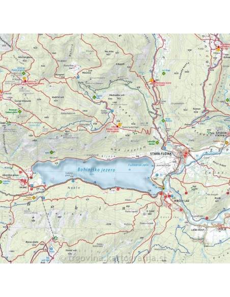 Bohinj, Bohinj Valley - Bohinj és a Bohinj völgye turistatérkép