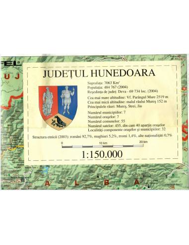 Hunyad megye térkép