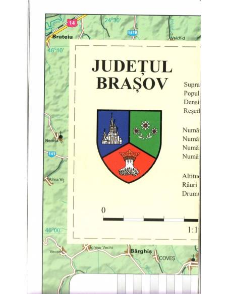 Brasov (Brassó) megye térkép