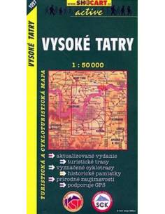 SC 1097 Visoké Tatry - Magas-Tátra térkép