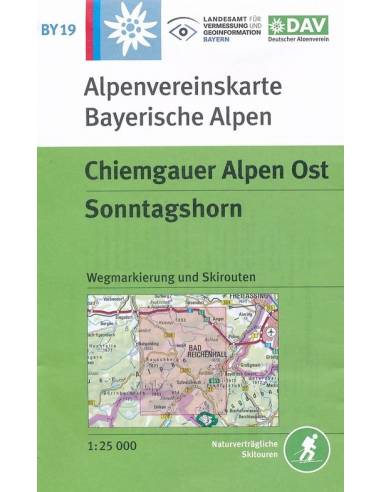 BY 19 Chiemgauer Alpok kelet térkép