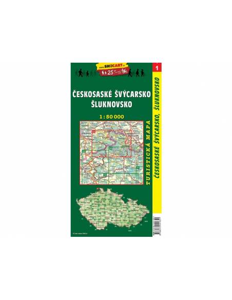SHC 1 Ceskosaské Svycarsko - Sluknovsko túratérkép