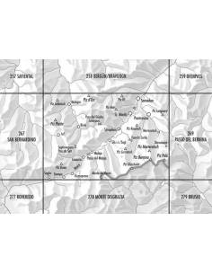 LZ 268 Julierpass topográfiai térkép