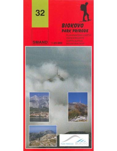 S 32 Biokovo Park Prirode turistatérkép