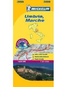 MN 359 Umbria - Marche térkép