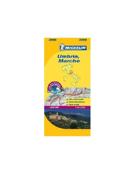 MN 359 Umbria - Marche térkép